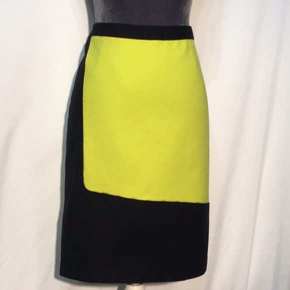 Worthington Black and Yellow Pencil Skirt - Picture 2 of 5